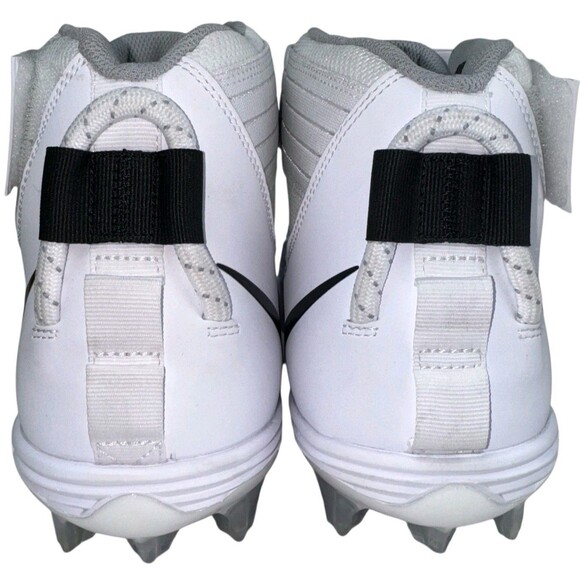 Nike Mens Size 18 Football Cleats White Black Force Savage Pro 2 Mid AH4000-100 - Picture 5 of 8